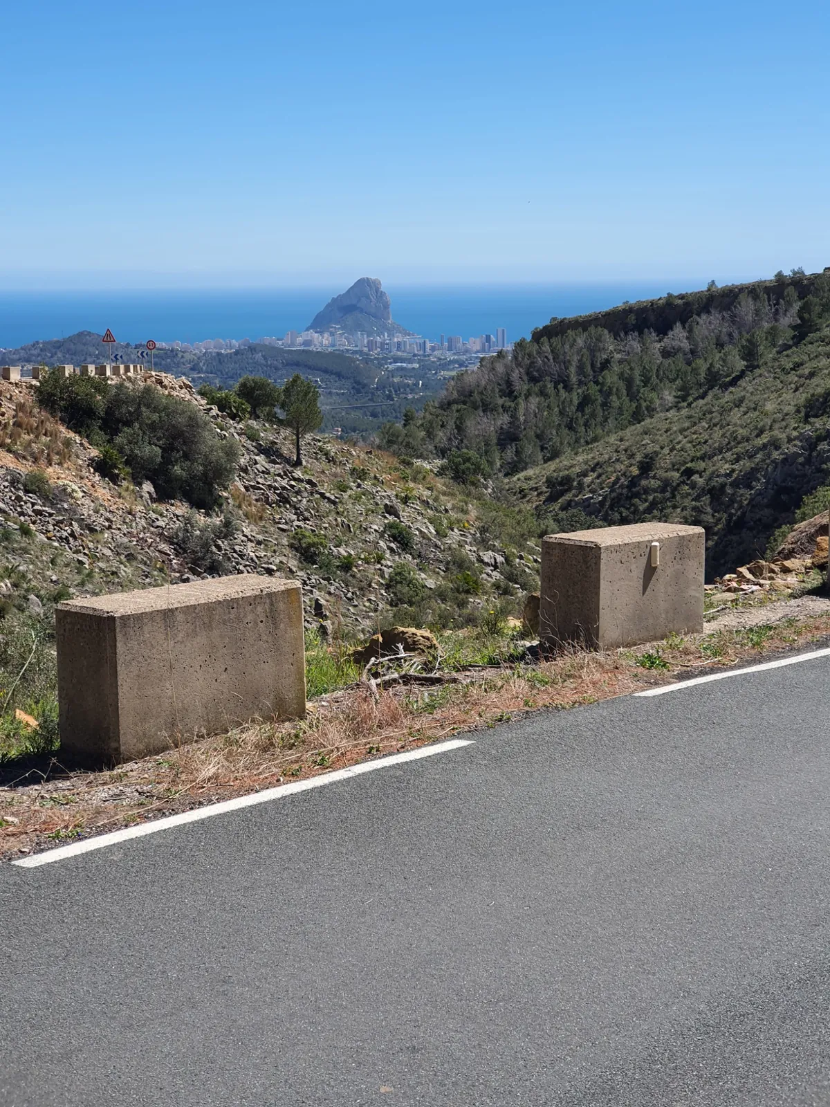 Panoramiczna górska droga na Costa Blanca